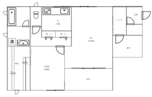 荒井アパート【1階】の間取り