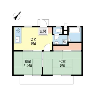 MハイムA棟【2階】の間取り