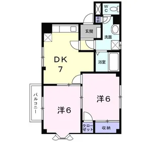 メゾン・モンターニュ【2階】の間取り