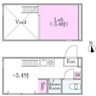 GLADO目黒【1階】の間取り