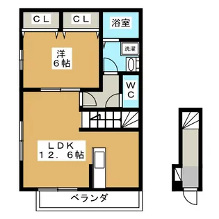 ヴァンベール【2階】の間取り