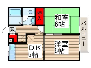 エステ-トピア狭山【2階】の間取り