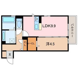 サンティエ【1階】の間取り
