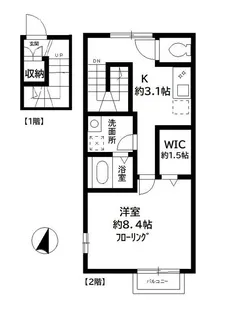 ラ・プレミール【2階】の間取り