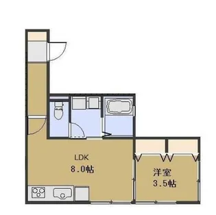 フラッツ みはし【1階】の間取り