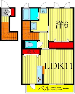 Casa ひまわり【2階】の間取り