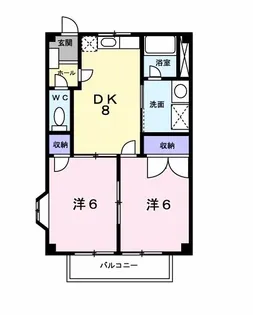 トレジャー1号館【1階】の間取り