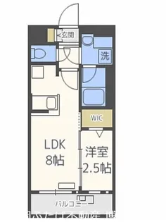 グランフォーレプライム六本松II【3階】の間取り