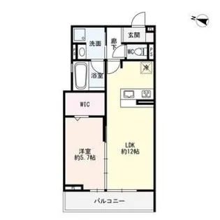 Sieben Yotsuya(ジーベンヨツヤ)【2階】の間取り