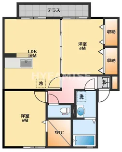 ラフィーネ三城【1階】の間取り
