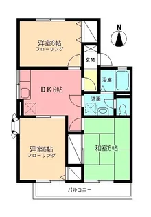 ロイヤルハイツ青木III【2階】の間取り