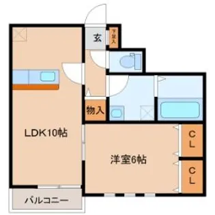 Grande神谷沢壱番館・弐番館【1階】の間取り