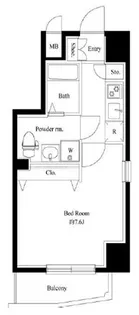 LEXE東京East id【6階】の間取り