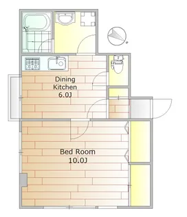 グリーンヒルビル【2階】の間取り