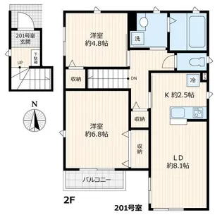 フルールの間取り