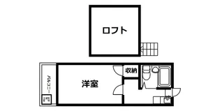 パレスミワII【2階】の間取り