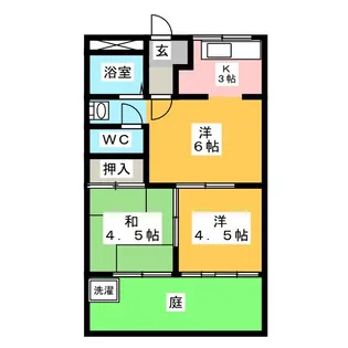 ハインスハイム【1階】の間取り