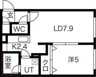 Qualia栄通(クオリア栄通)【1階】の間取り
