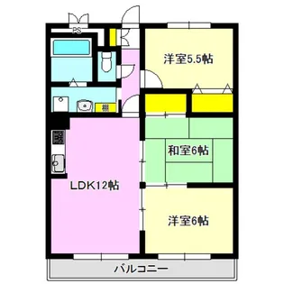 ベルメゾン小鳥弐番館【2階】の間取り