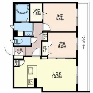 MOORS PLACE【1階】の間取り