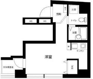ソリテア四谷荒木町【7階】の間取り