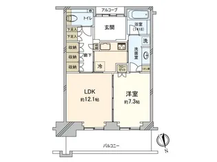 グラングリーン大阪THE NORTH RESIDENCE【10階】の間取り