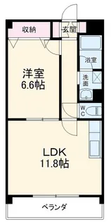 レージュ庄内通【3階】の間取り