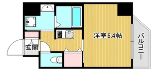 クレビオス難波EAST【9階】の間取り