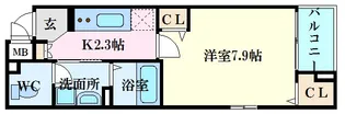 飛燕館【4階】の間取り