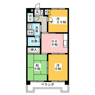 パレスフリューゲル【2階】の間取り