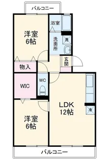 ルノワール瑞穂III【3階】の間取り