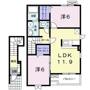タルガA【2階】の間取り