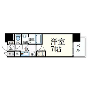 プレサンス名古屋STATIONサティナ【10階】の間取り