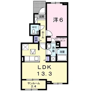 グレイス リーフ 葵【1階】の間取り