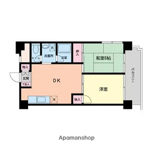 幸田マンション【7階】の間取り