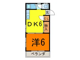 シャルムマンペイII【2階】の間取り