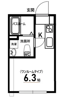 COLLINA 向洋中町【2階】の間取り