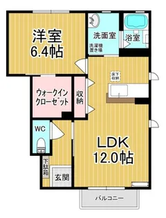 ボヌールA【1階】の間取り
