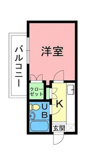 ユースピア本厚木【1階】の間取り