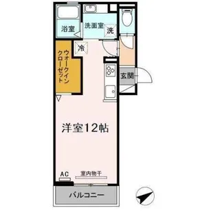 リバーサイドメゾン【1階】の間取り