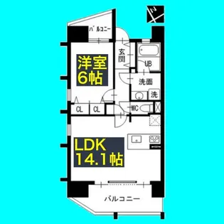 上前津ライズ【12階】の間取り