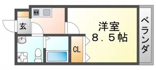 SERENITE江坂四番館【5階】の間取り
