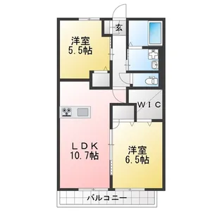 ルーチェ【1階】の間取り