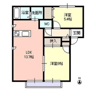 グランシード・モア【1階】の間取り