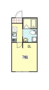 シエルクレスト杉田【1階】の間取り