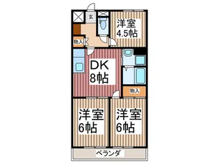 サンライズオオサワ第1【3階】の間取り