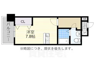 NO67 BENEFIT 21博多【6階】の間取り