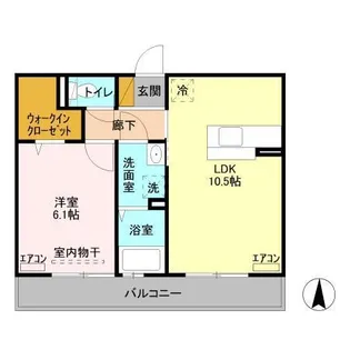 メゾンあき【2階】の間取り