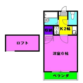 シャイニー松富【1階】の間取り