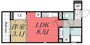 VIVIDO.M【1階】の間取り